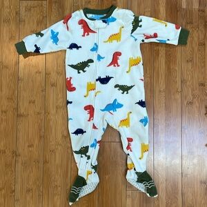 Dinasour footie pajama onsie
